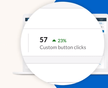 LinkedIn custom button analytics example