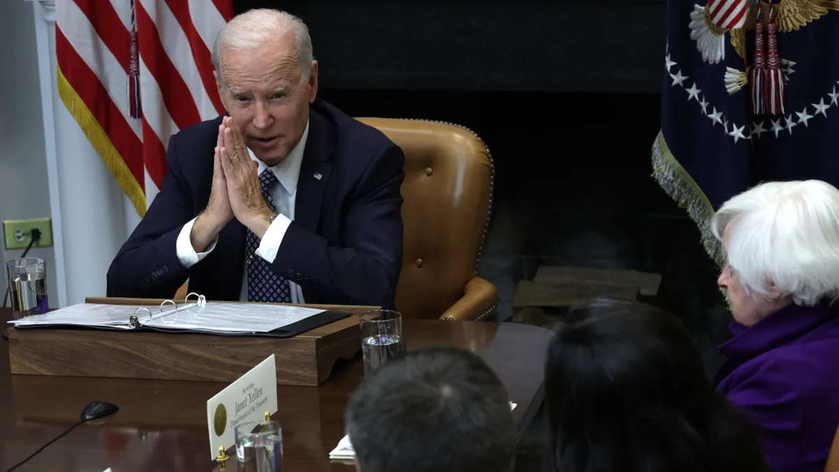 President Joe Biden Meets With His Investing In America Cabinet At The White House