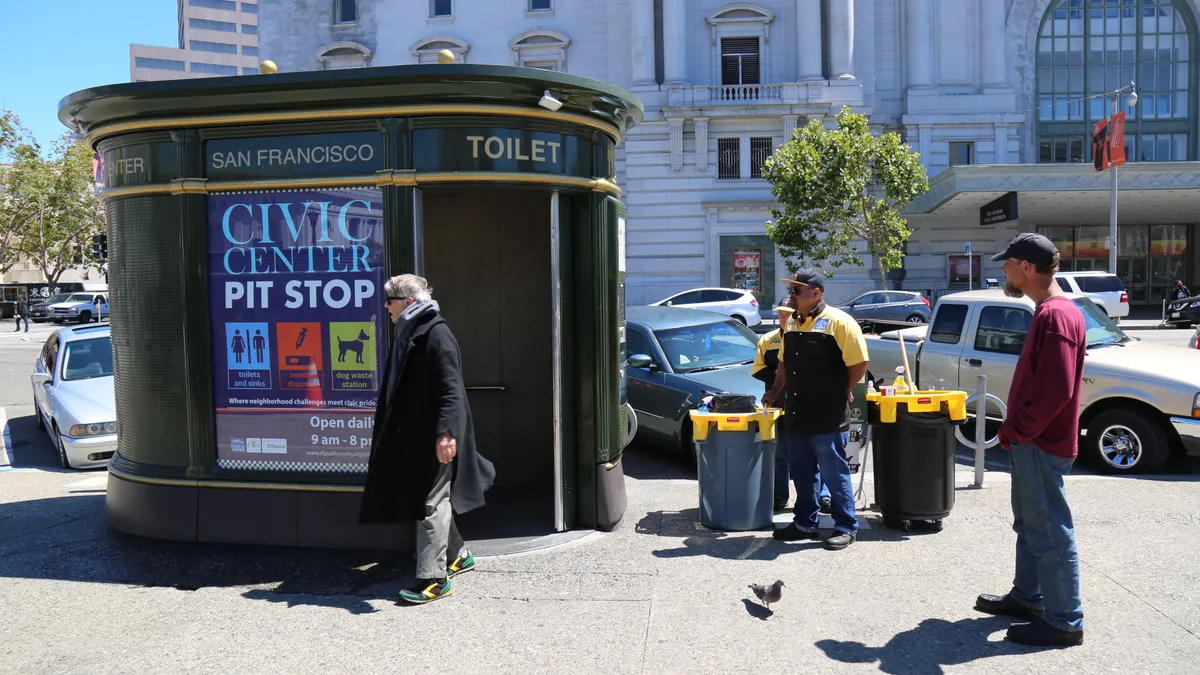 San Francisco's Pit Stop public restroom.