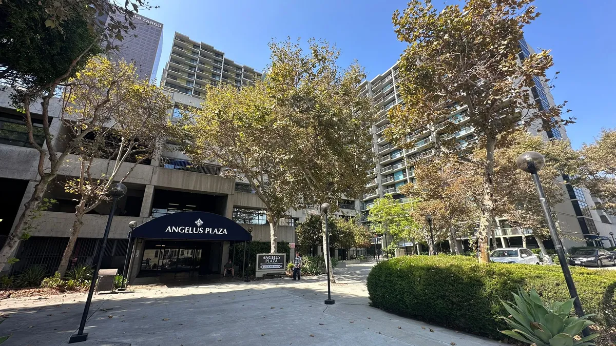 Angelus Plaza, an affordable housing complex in downtown Los Angeles.