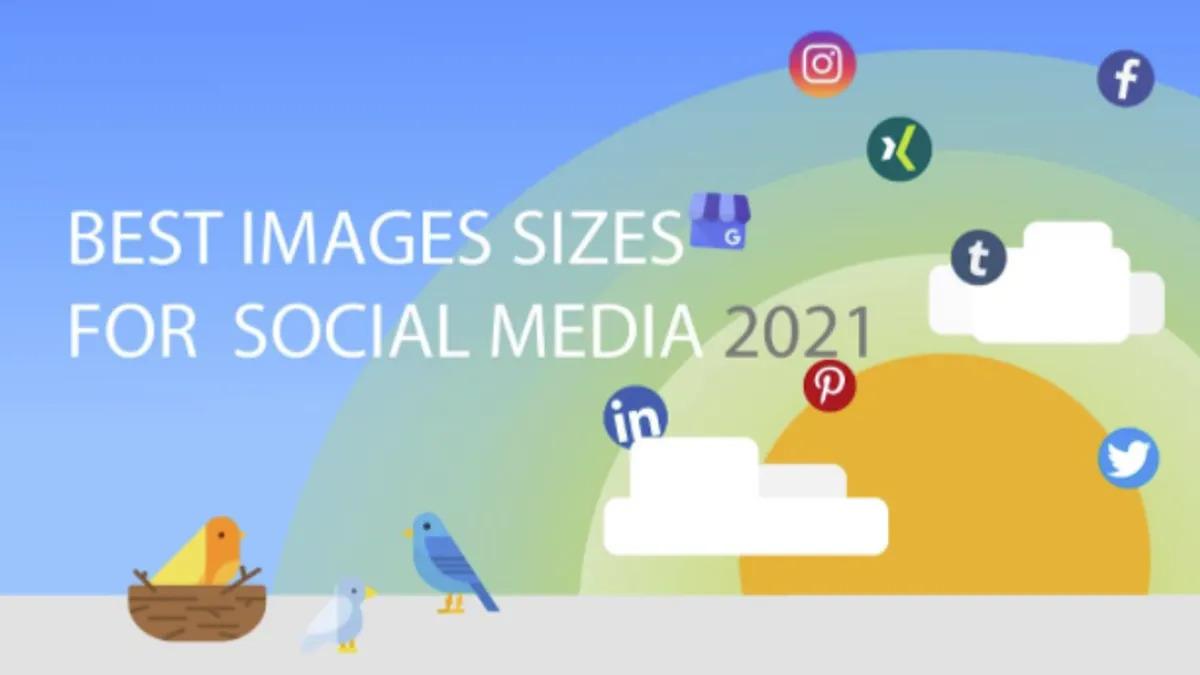 Social media image sizes chart