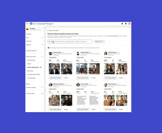 LinkedIn launches its own Creator Marketplace