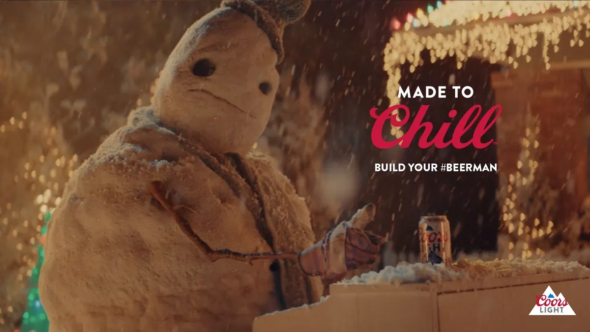 Coors Light introduces 'Beerman,' who's ready to chill during the holidays