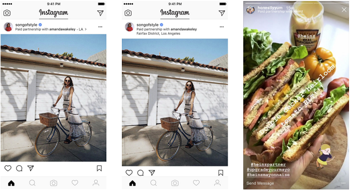 Instagram partner tags