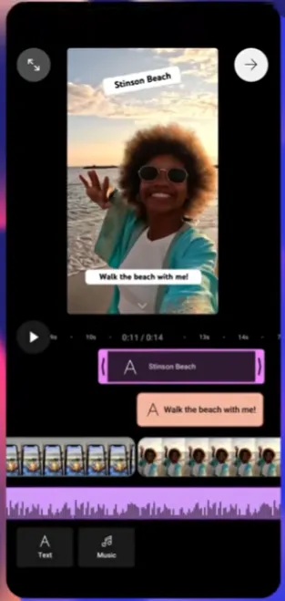 YouTube editing tracks