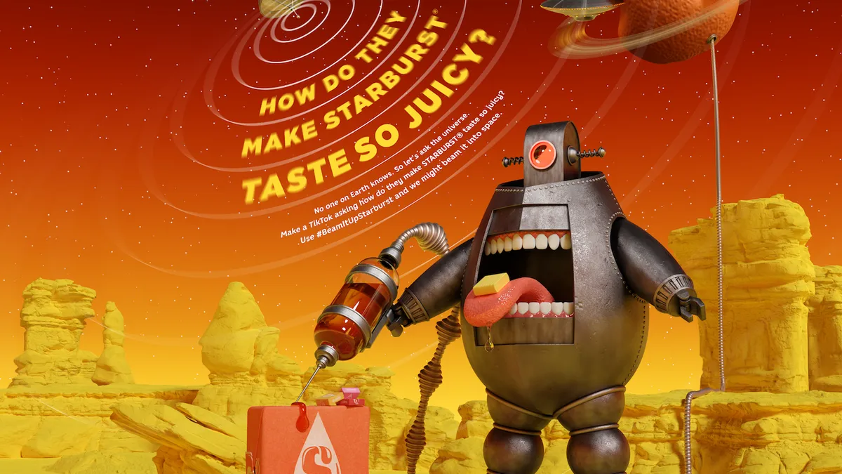 Illustration of a robot as part of Starburst campaign