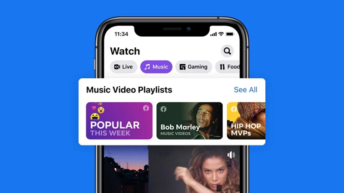 Facebook music playlists