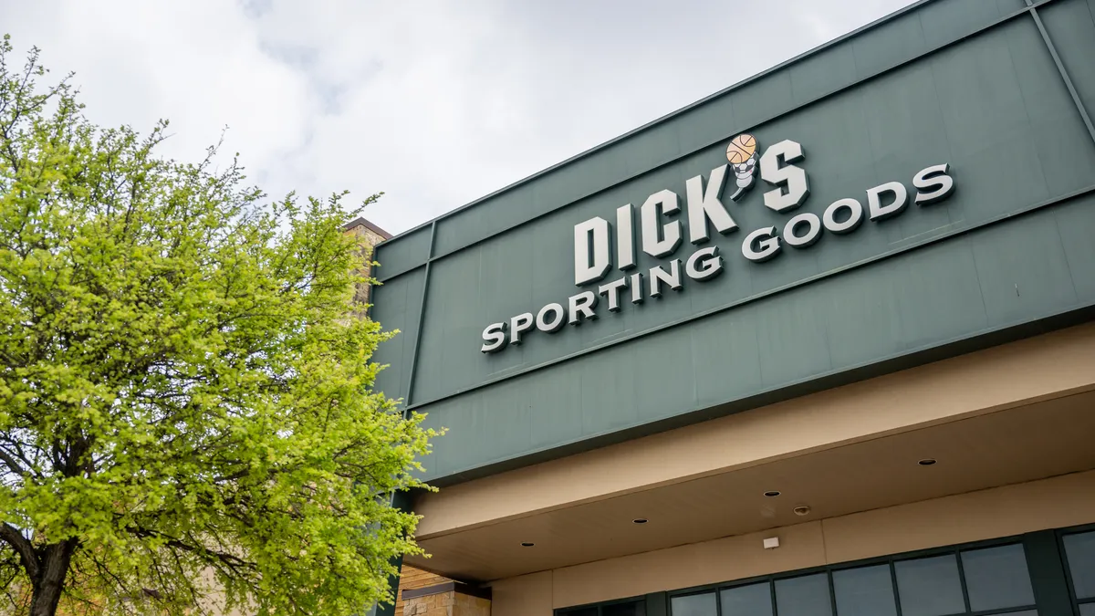 The exterior of a Dick's Sporting Goods store is pictured.