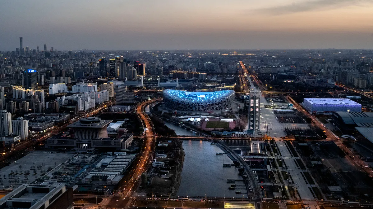 Panorama view of Beijing, China.