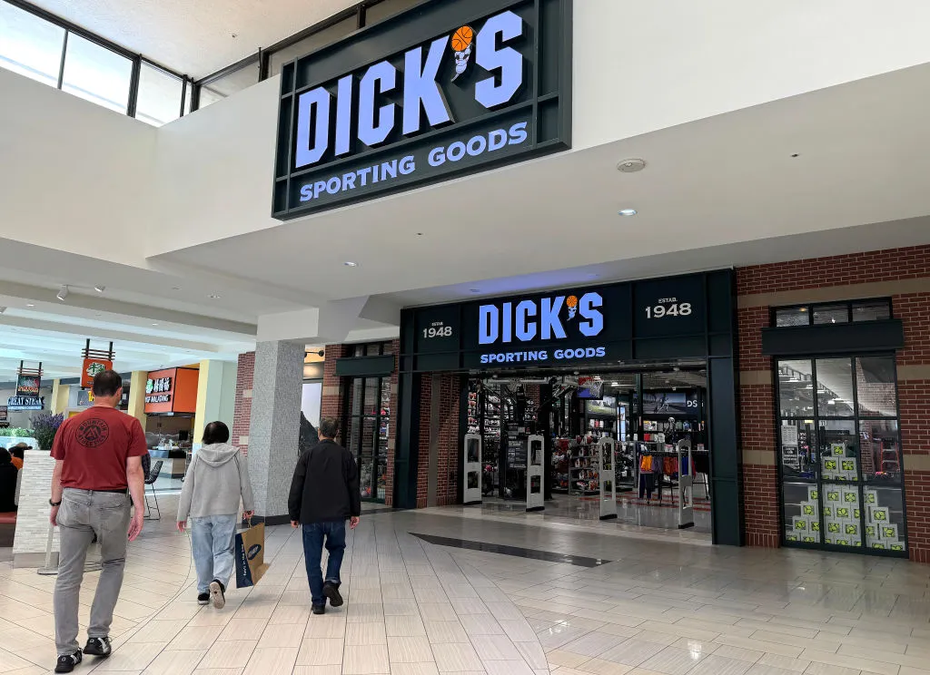 Shoppers at a shopping mall.