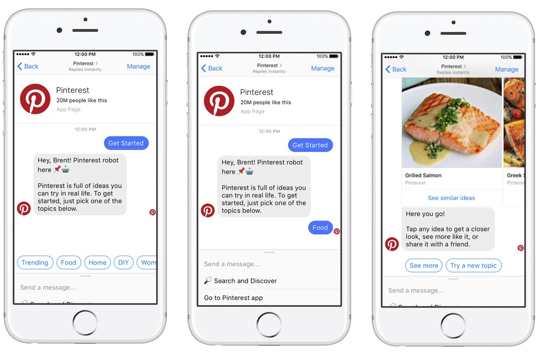 Pinterest Adds New Facebook Messenger Integrations to Boost Exposure and Usage | Social Media Today