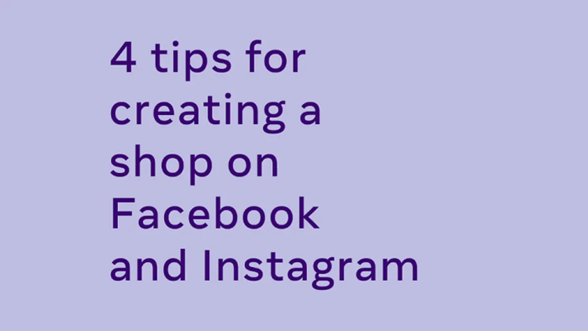 4 Tips for Creating a Facebook Shop