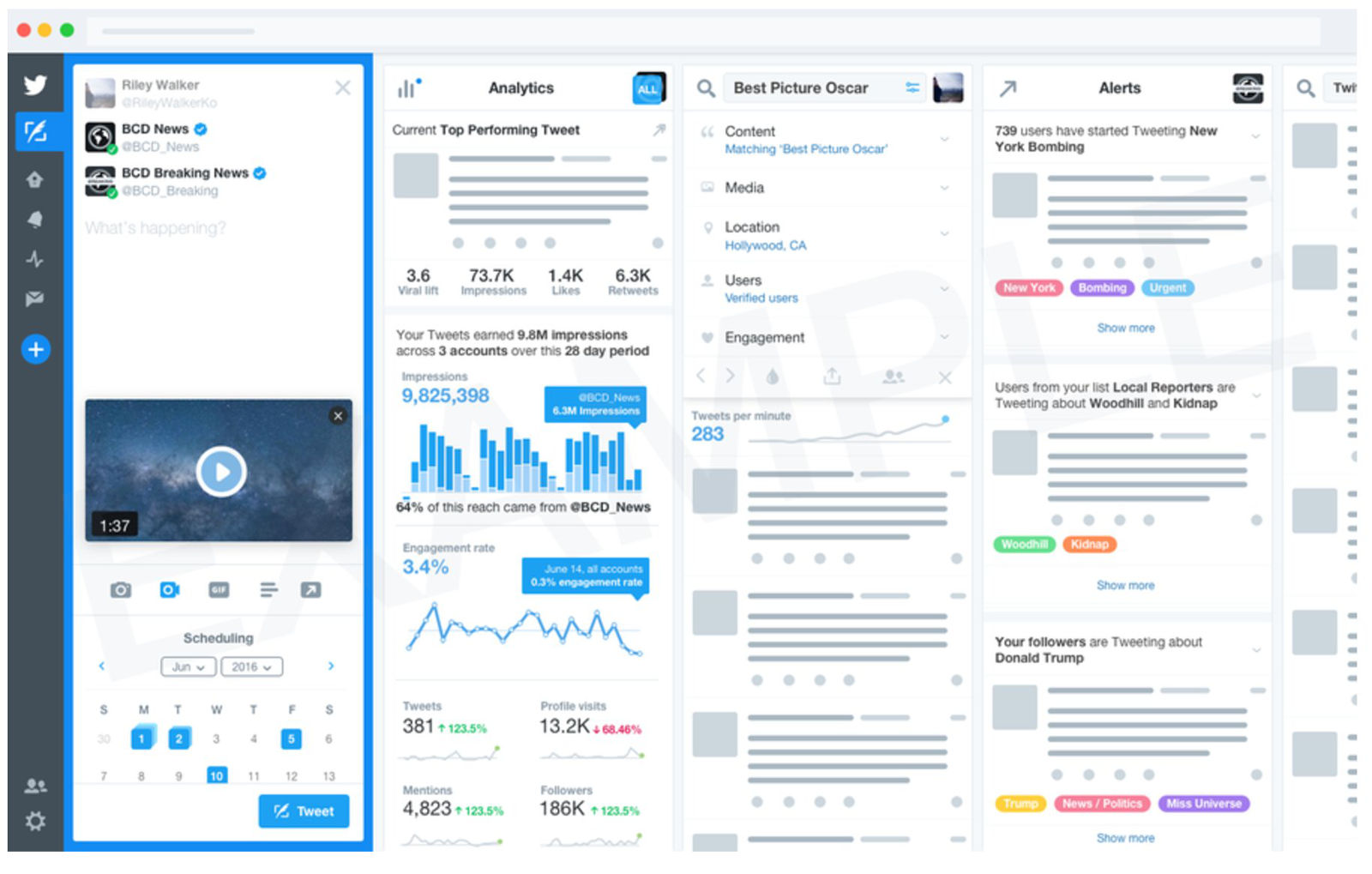 Tweetdeck screenshot