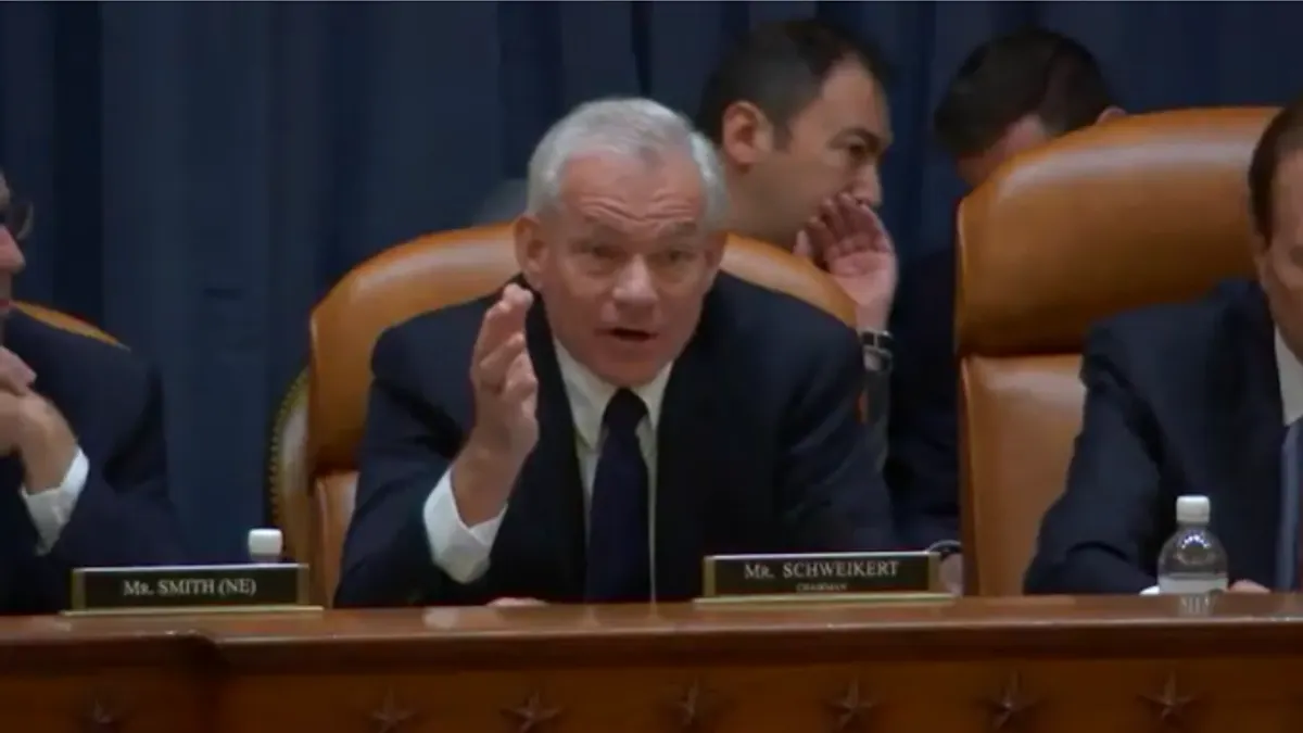 Sen. David Schweikert speaks during a Ways and Means subcommittee hearing.