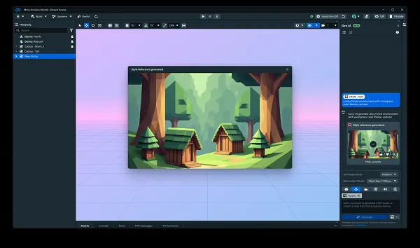 Meta Horizon Worlds editor