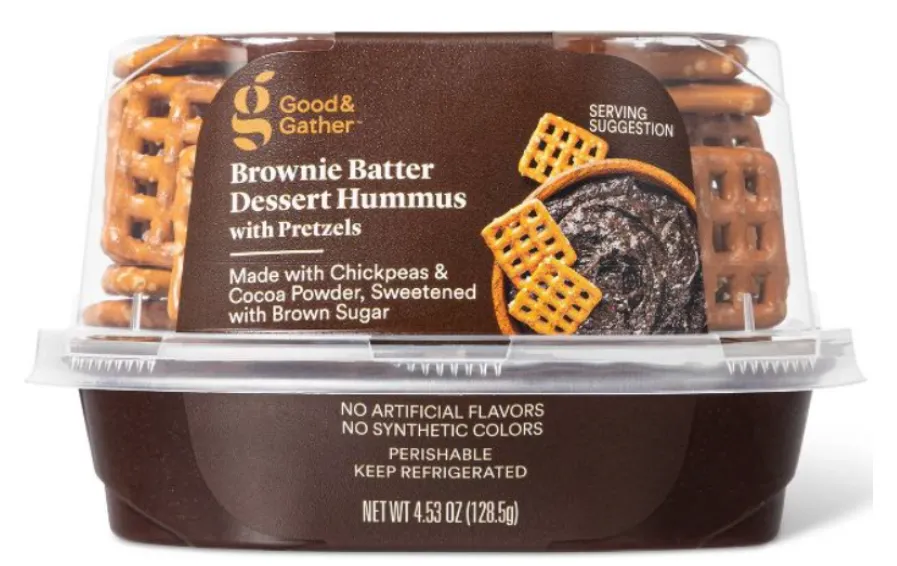 A package of dessert hummus