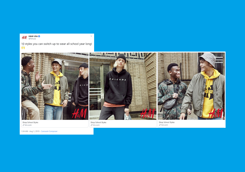 Tweet carousel example