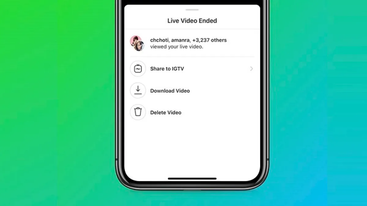 Instagram Share to IGTV