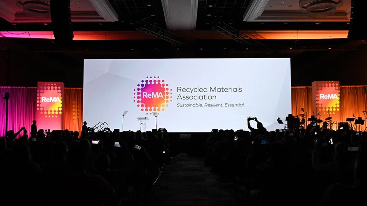 A screen showing the new logo for ReMA