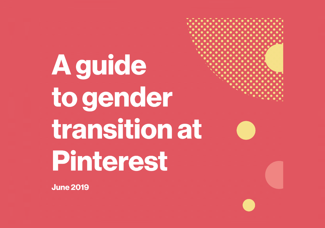 Pinterest gender transition guidelines