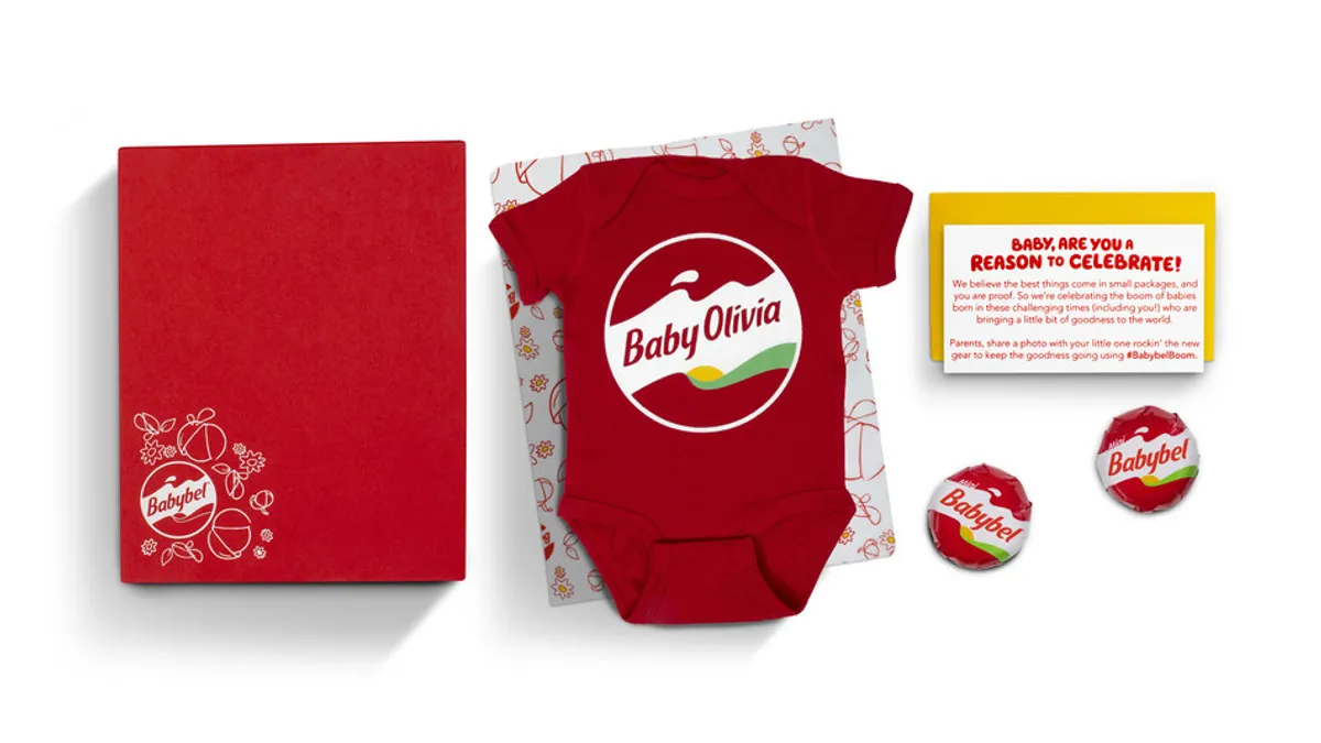 Babybel offers consumers personalized onesies