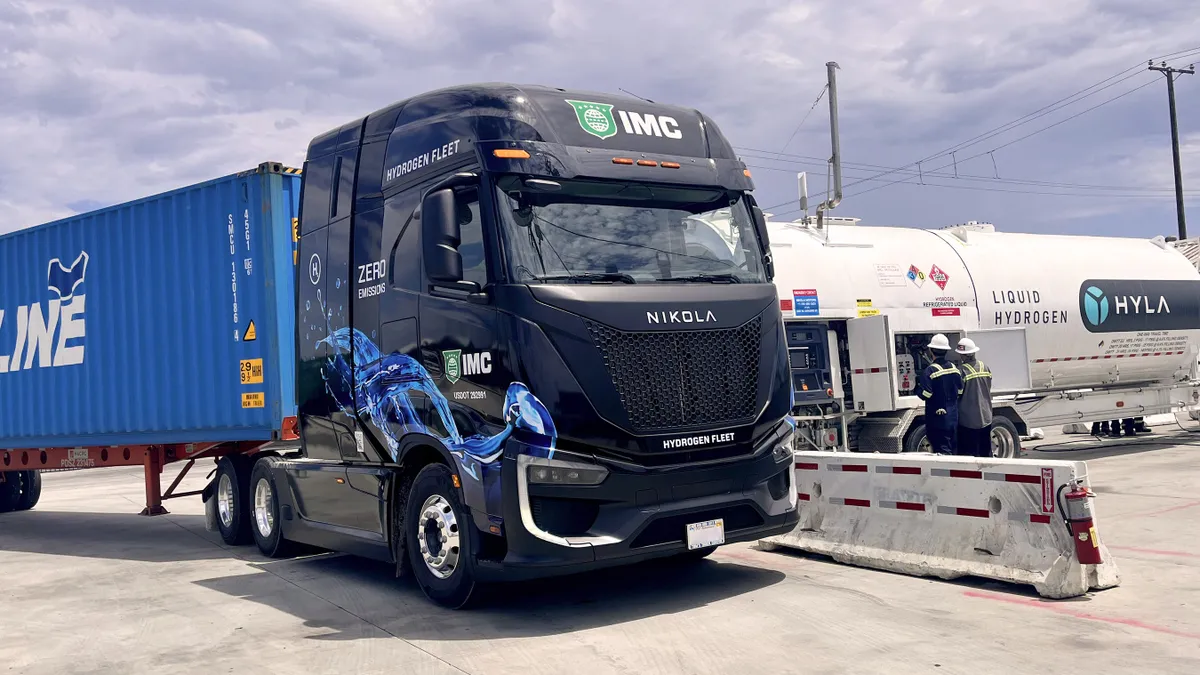 Nikola IMC Companies hydrogen fuel cell truck