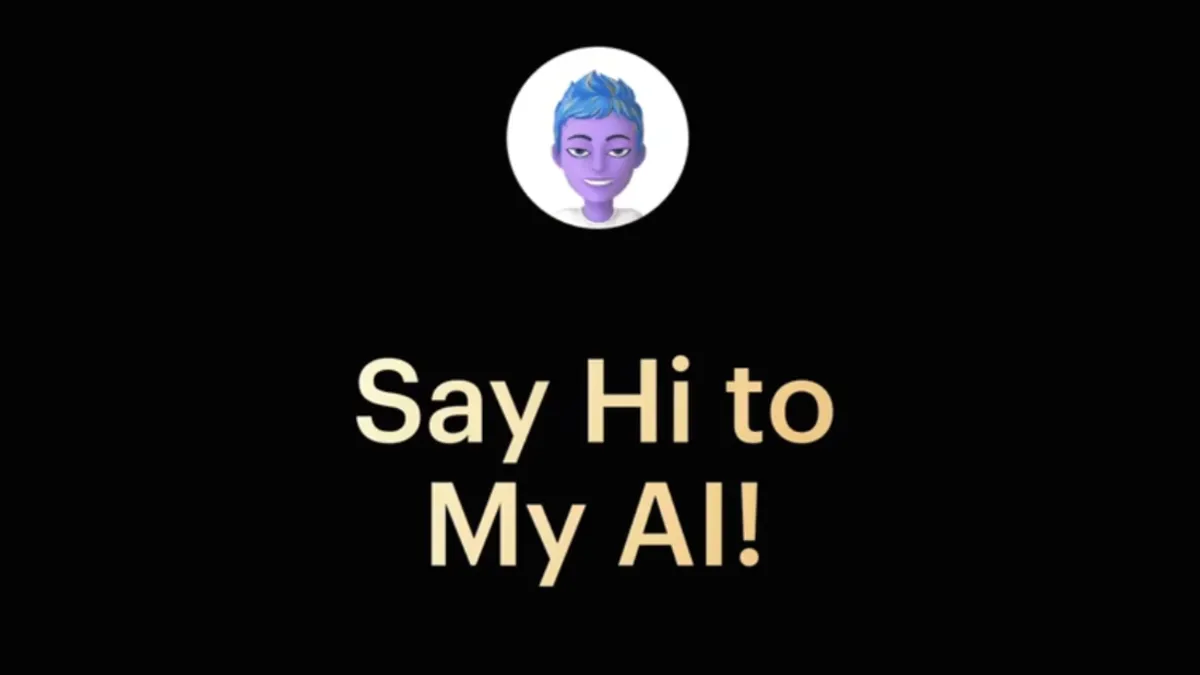 Snapchat's My AI announcement.