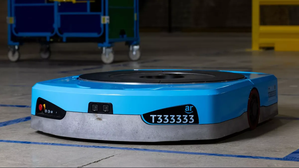 Amazon's new mobile robot named Titan can lift up to 2,500 pounds.