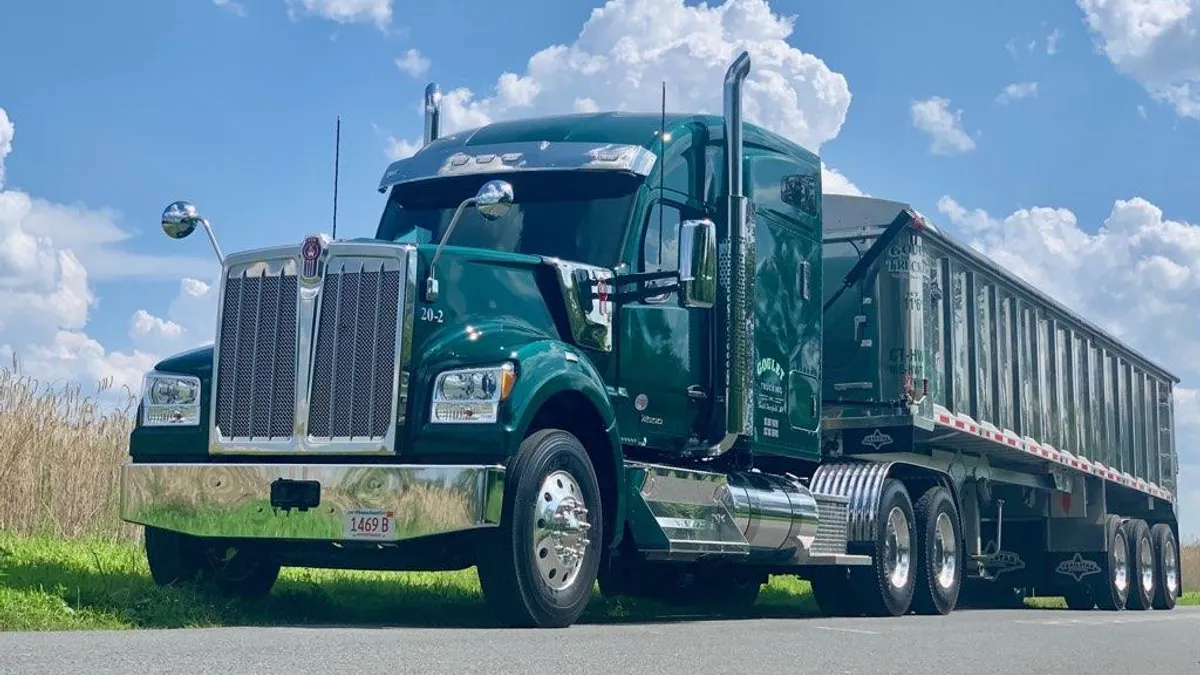 Goulet Trucking tractor and trailer