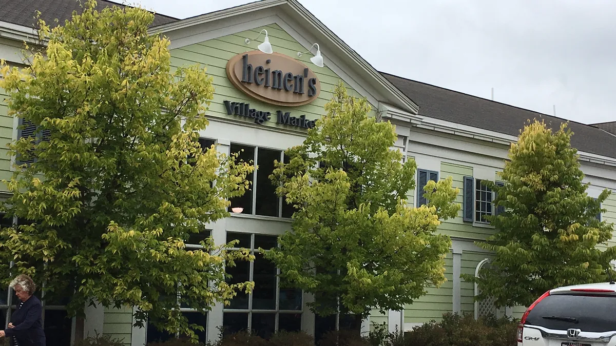 Exterior of a grocery store.