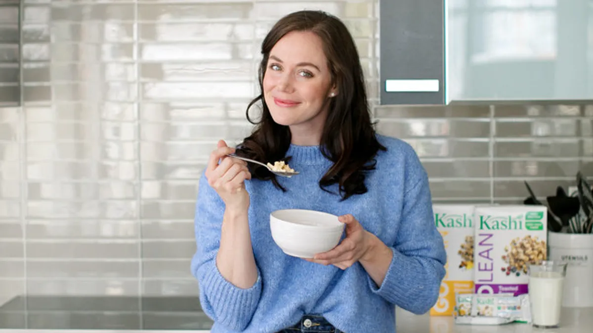 Tessa Virtue partners with Kashi Canada on Instagram activation, retrieved by Mobile Marketer on Nov. 10, 2020