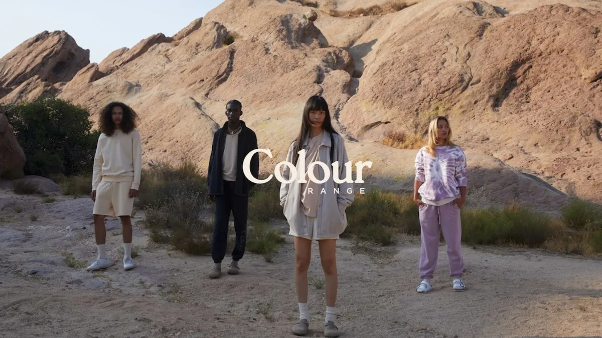 Pacsun's new Colour Range campaign retrieved by Marketing Dive on Sept. 13, 2021