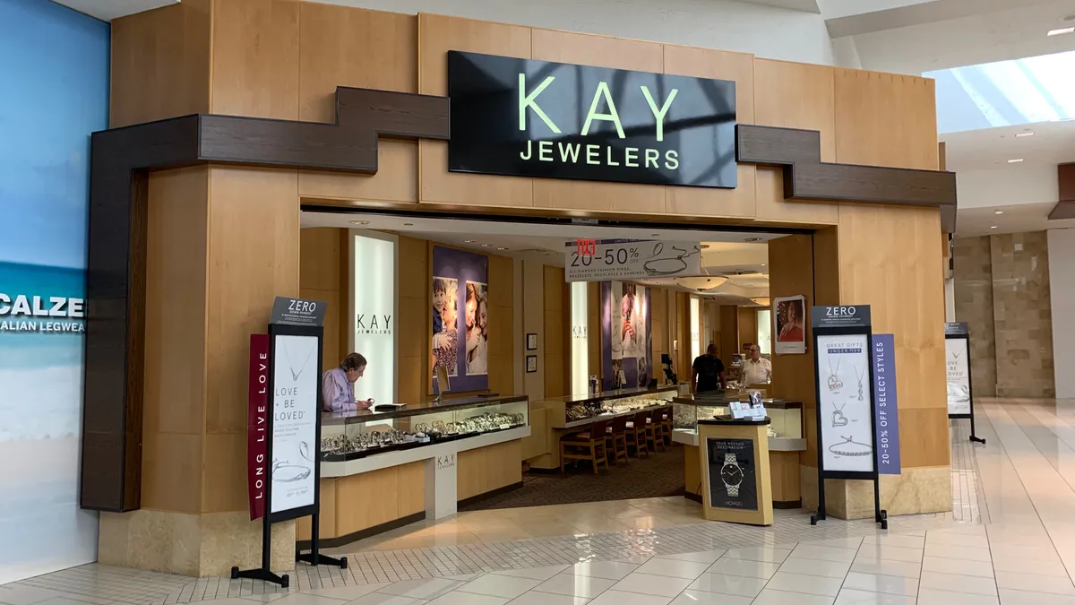 A Kay Jeweler store in a mall.