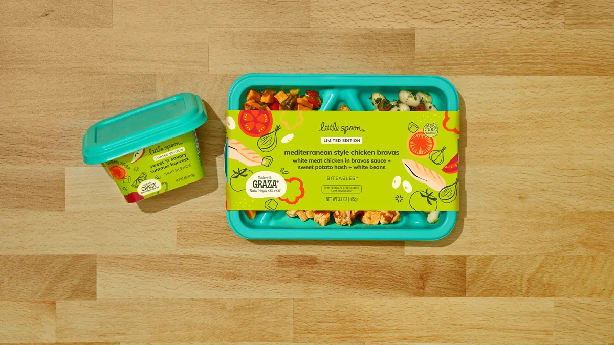 Graza x Little Spoon Babyblend packaging