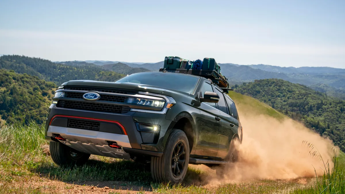 2024 Ford Expedition Timberline driving off-road.