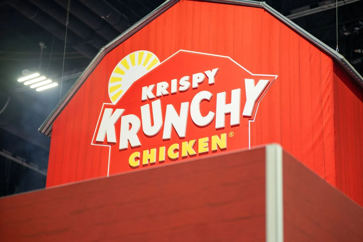 An image of Krispy Krunchy Chicken display at NACS