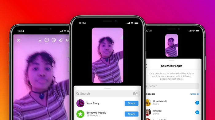 Instagram Close Friends test