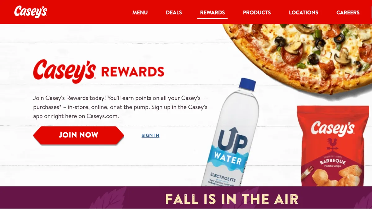 Casey's rewards program