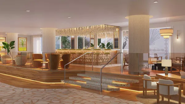 The lobby bar was renovated at Royal Palm South Beach Miami.