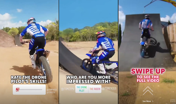Instagram Stories example - Red Bull