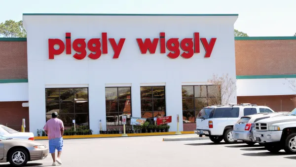 Exterior of a grocery store.