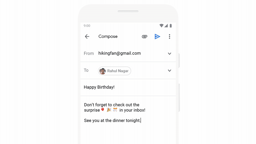 Gmail scheduling