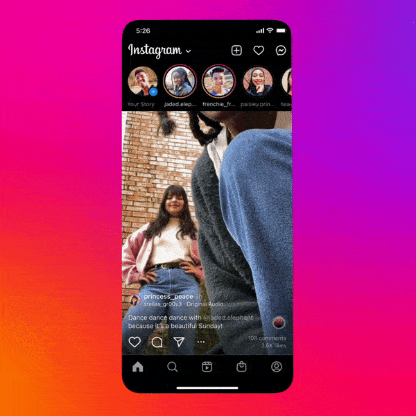 TikTok full screen test