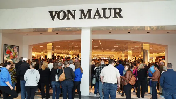 The indoor mall entrance of the Von Maur department store at South Hills Village in November, 2024