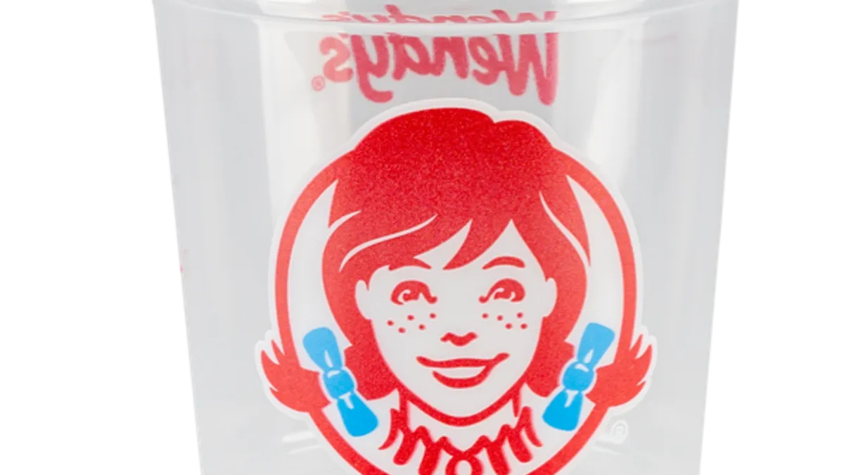 Wendy’s cups made with 20% ISCC-certified, recycled plastic (on a mass balance basis)