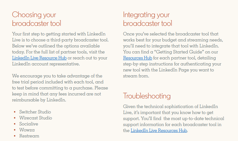 LinkedIn Live guide