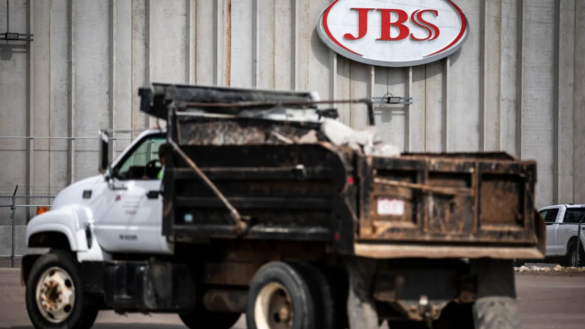 A JBS Processing Plant stands