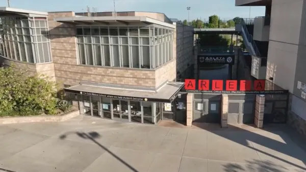 An aerial view of Arleta High School in Los Angeles Unified School District