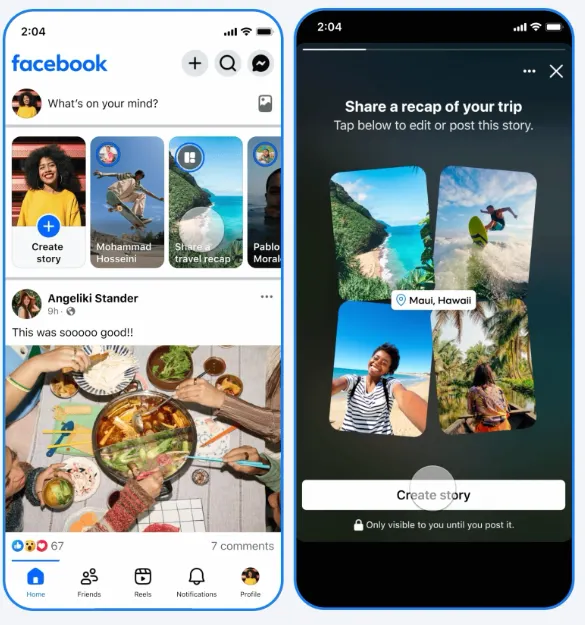 Facebook photo sharing