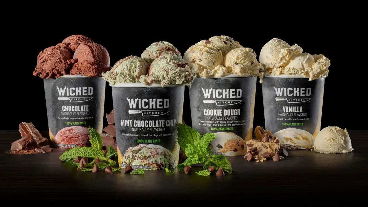 Wicked Kitchen's plant-based ice cream pints have lupini bean as their base ingredient.